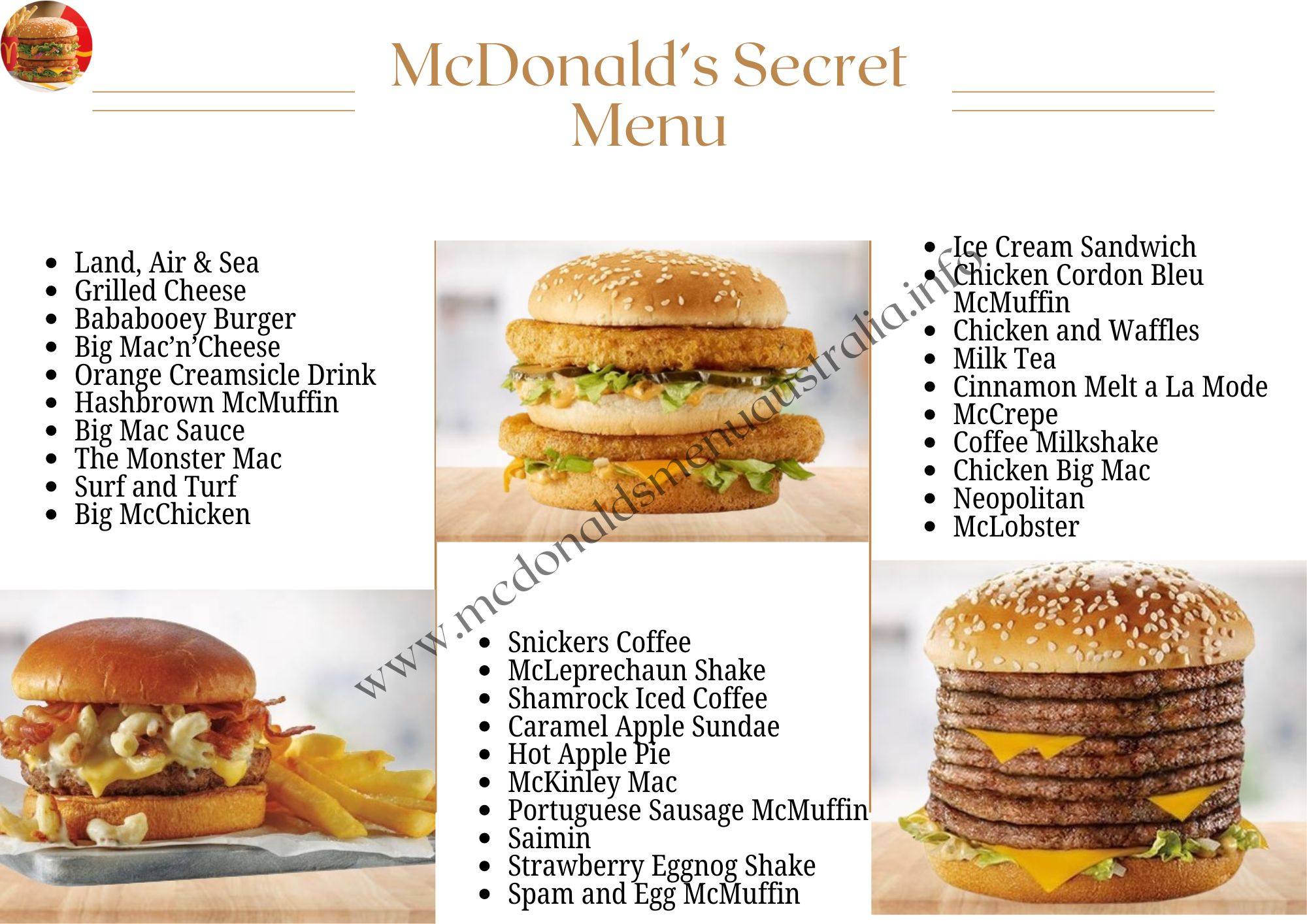 McDonald's Secret Menu Australia [ Updated November 2024]